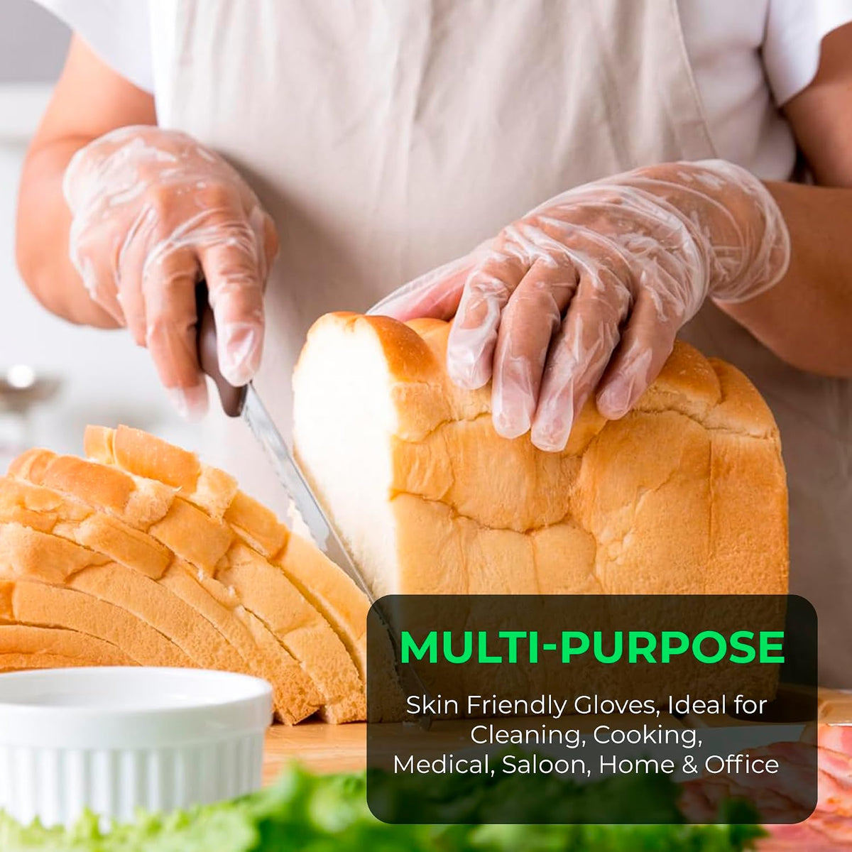 PurGlove Vinyl Multi-Purpose Clear Gloves, Powder Free, Disposable