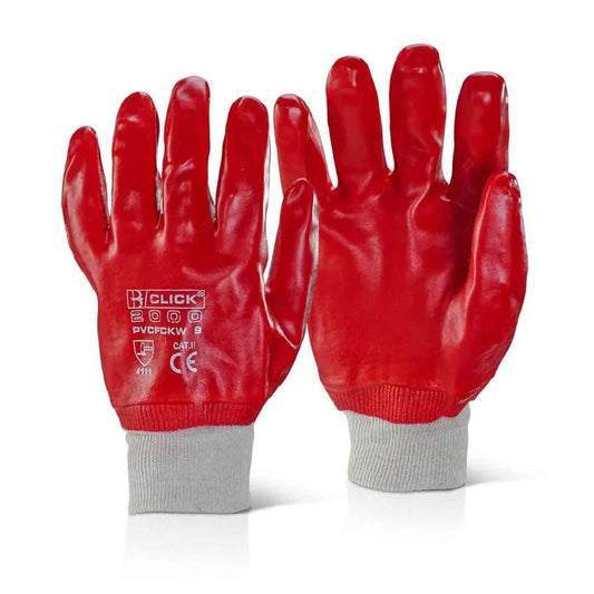 Beeswift PVC Coated Knitted Wrist Work Gloves